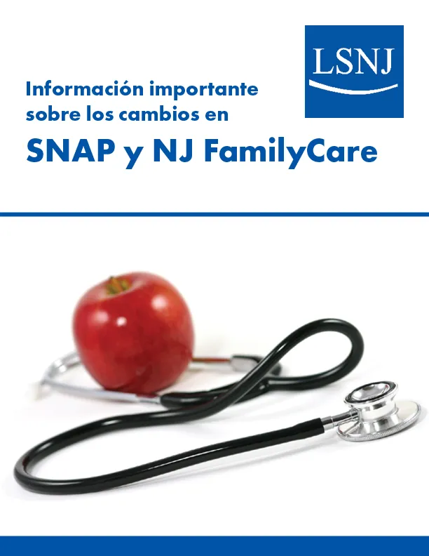 Información importante sobre los cambios en SNAP y NJ FamilyCare