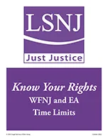 Know Your Welfare Rights!: WFNJ and EA Time Limits