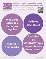 Recursos de LSNJ en caso de violencia doméstica