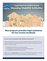 Legal Services of New Jersey Housing Stability Initiative