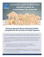 Los Servicios Legales de Nueva Jersey Iniciativa para la estabilidad de vivienda