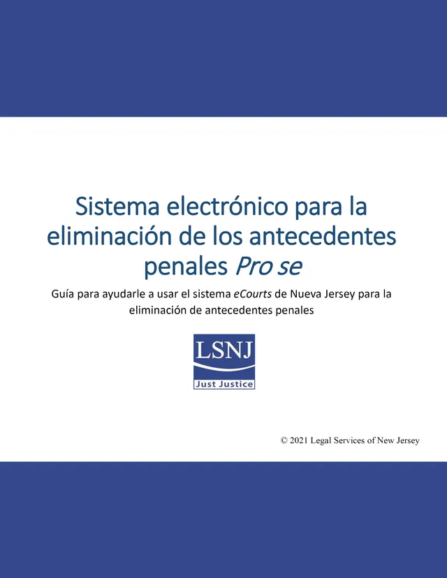 Sistema electrónico para la eliminación de los antecedentes penales Pro se